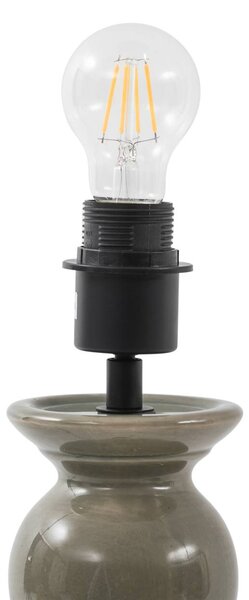 Lampa stojąca Lyndorin Lucande, zielony, salon / jadalnia, ceramika, design