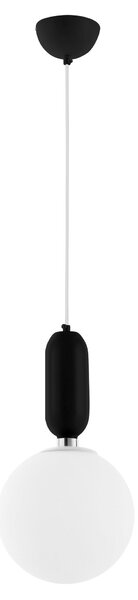NOWOCZESNA LAMPA WISZĄCA CZARNO- BIAŁA ORITO D20