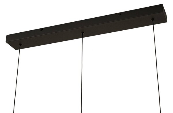 Lampa wisząca Martis Lucande, możliwość ściemniania, kremowy / amber, salon / jadalnia, szkło, nowoczesny