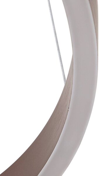 Lampa wisząca Yonam Lucande, możliwość ściemniania, brązowy / rdzawy, salon / jadalnia, metal, nowoczesny