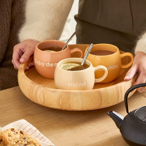 Beżowy kamionkowy kubek 420 ml Muggies – Salt&Pepper