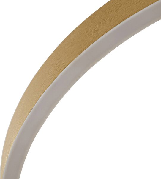 Lampa wisząca Yonam Lucande, możliwość ściemniania, mosiężny / złoty, salon / jadalnia, metal, nowoczesny