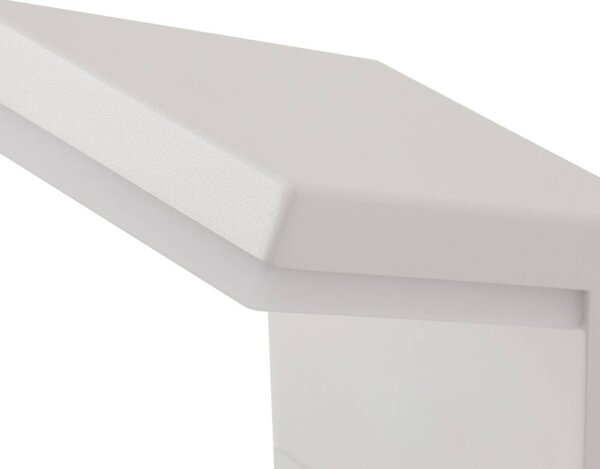 Słupek oświetleniowy LED Yolena Arcchio, biały / opal, aluminium, nowoczesny