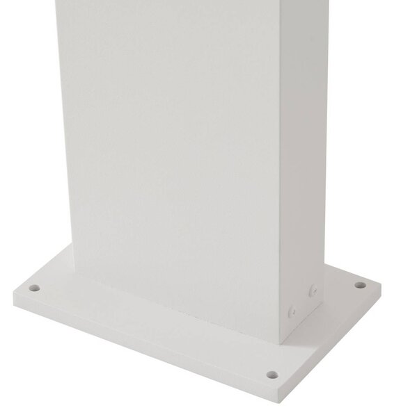Słupek oświetleniowy LED Yolena Arcchio, biały / opal, aluminium, nowoczesny