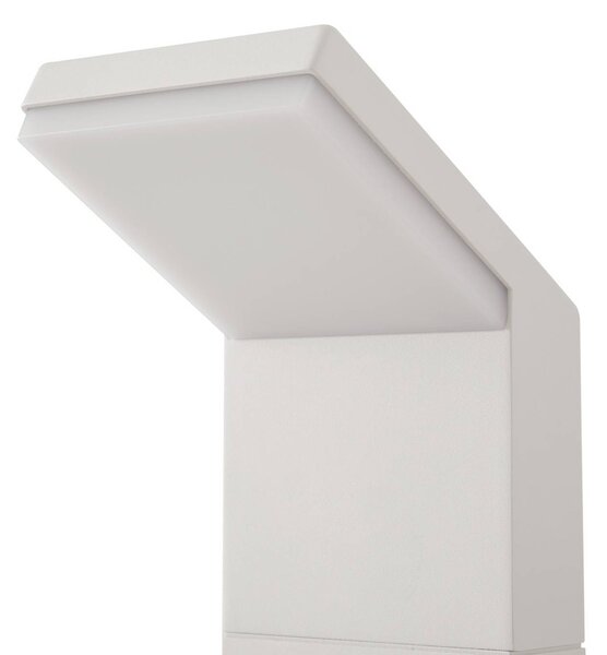Słupek oświetleniowy LED Yolena Arcchio, biały / opal, aluminium, nowoczesny