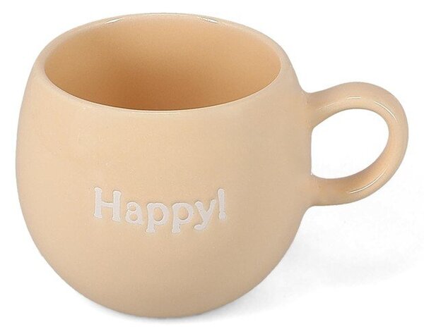 Beżowy kamionkowy kubek 420 ml Muggies – Salt&Pepper