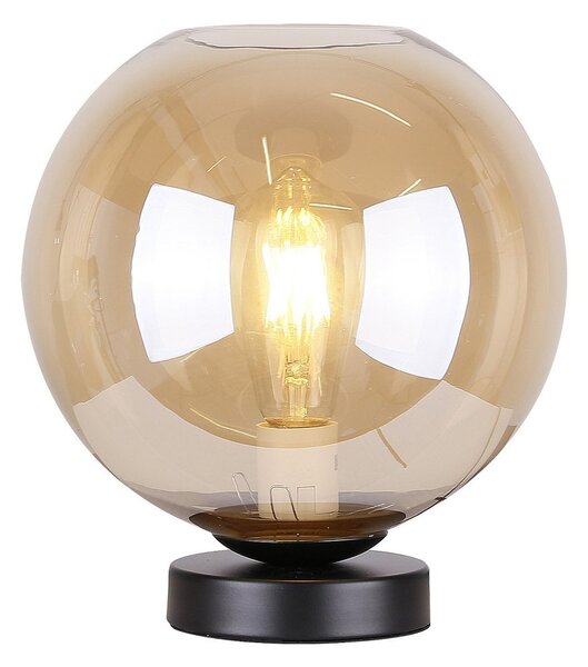 Lampka gabinetowa nocna bursztynowe szkło 60W E27 Globe Candellux 41-78261