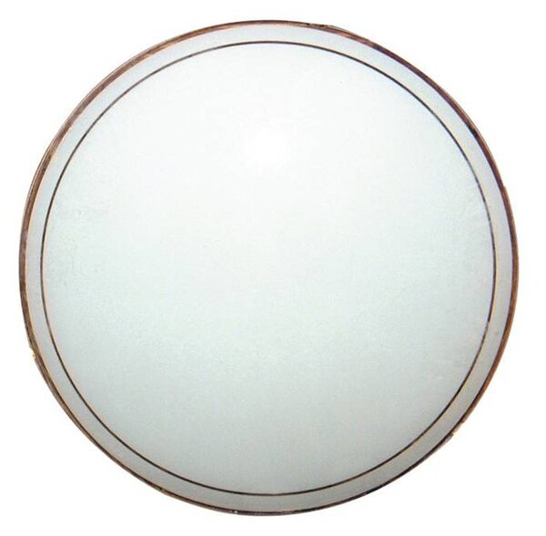 Klosz biały szklany okrągły do plafonu 31,6cm Candellux 63-12305