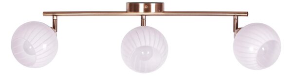 Lampa sufitowa na listwie z 3 ruchomymi kloszami - 6X A767 E5-C38