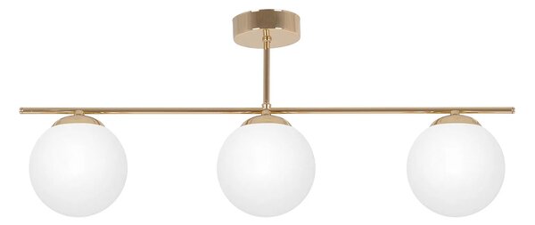 Złoto-biała potrójna lampa sufitowa glamour - A672 C5-C81