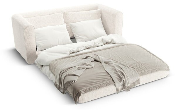 Biała rozkładana sofa 158 cm Lido – Micadoni