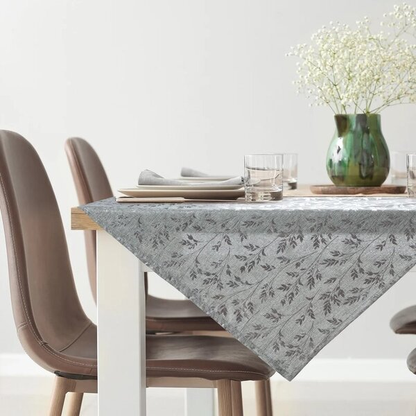 Obrus EUROFIRANY Simona 85 x 85 cm Srebrny