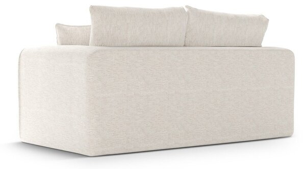 Biała rozkładana sofa 158 cm Lido – Micadoni