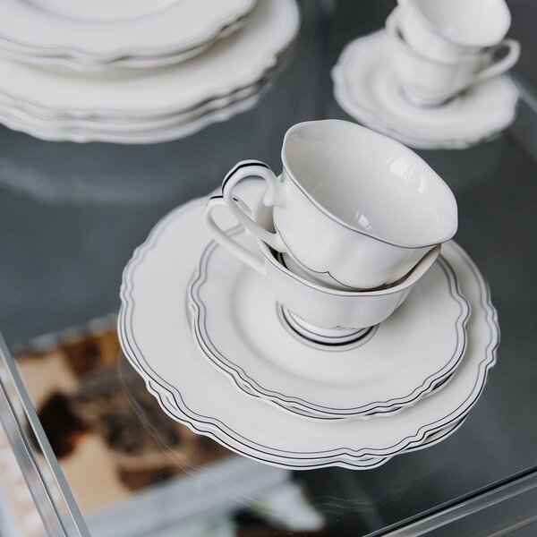 Białe filiżanki zestaw 2 szt. new bone china 190 ml Odette – S|P Collection