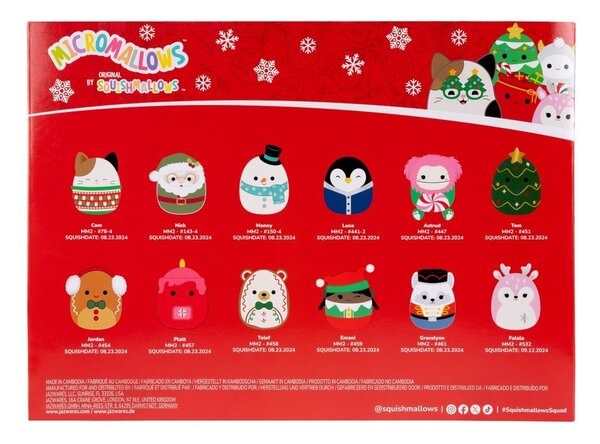 Kalendarz adwentowy Micromallows – SQUISHMALLOWS