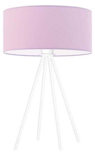 Lampka nocna na biurko lampa biurkowa LED z abażurem walec 30cm SOLARIS
