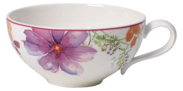 Porcelanowa filiżanka na herbatę z motywem kwiatów Villeroy & Boch Mariefleur Tea, 0,24 l