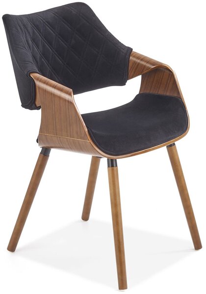 Krzesło z drewna giętego do salonu K396 - czarny