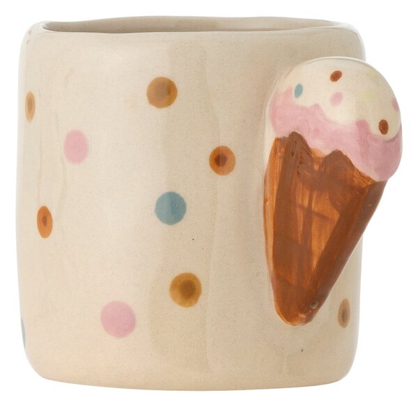 Beżowy ceramiczny kubek dla dzieci 255 ml Creamy – Bloomingville Mini