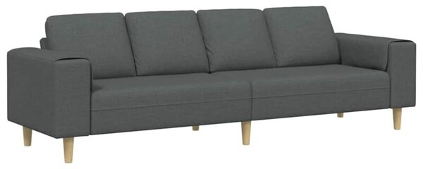 Nowoczesna sofa w ciemnoszarym kolorze z ergonomicznymi podÅokietnikami i brÄ zowymi nogami, idealna do eleganckich wnÄtrz