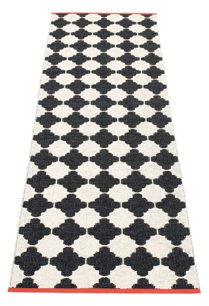 Czarno-biały chodnik odpowiedni na zewnątrz 70x225 cm Marre Black Coral – Pappelina