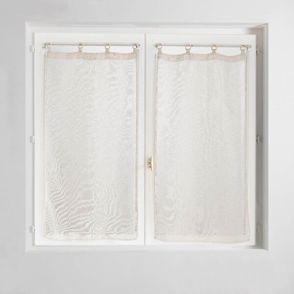 Beżowe firanki zestaw 2 szt. 60x120 cm Minalisa – douceur d'intérieur