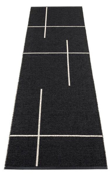Czarny chodnik odpowiedni na zewnątrz 70x270 cm Fred Black – Pappelina