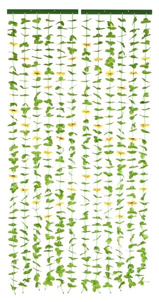 Żółto-zielona zasłona na drzwi 90x190 cm Sunflowers – Maximex