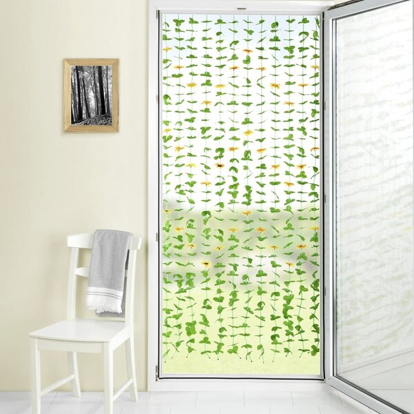 Żółto-zielona zasłona na drzwi 90x190 cm Sunflowers – Maximex