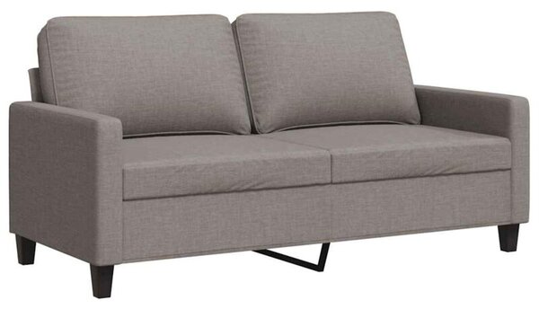 Sofa 2-osobowa, kolor taupe, 140 cm, tapicerowana tkaninÄ