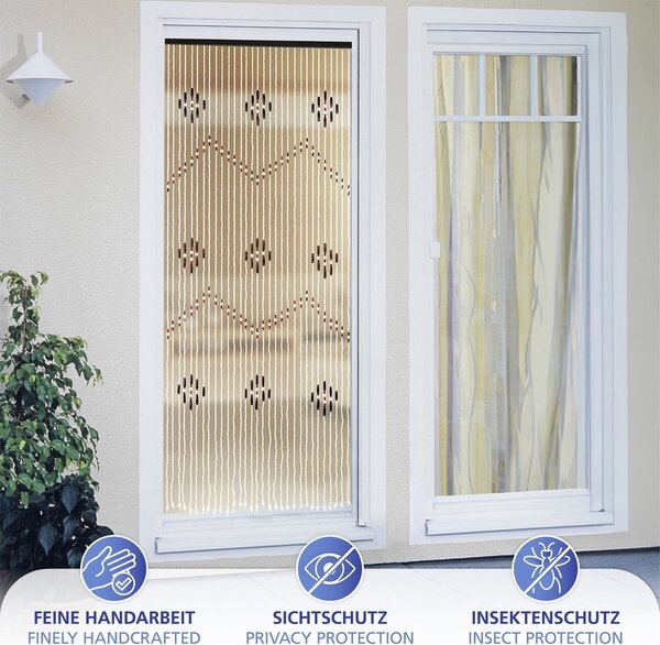 Bambusowa zasłona na drzwi w naturalnym kolorze 90x200 cm – Maximex