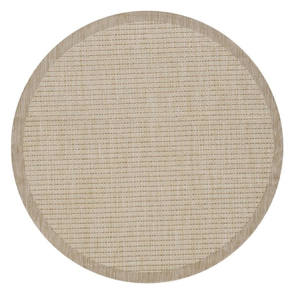 Beżowy okrągły dywan odpowiedni na zewnątrz ø 120 cm Giza – Ayyildiz Carpets