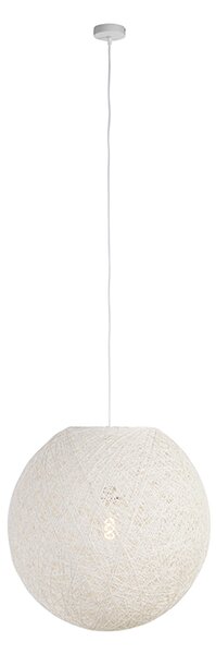 Rustykalna lampa wisząca biała 60 cm - Corda