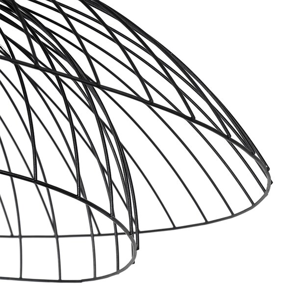 Designerska lampa sufitowa czarna 66 cm - Pua Oswietlenie wewnetrzne