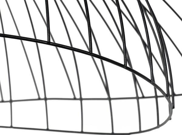 Designerska lampa sufitowa czarna 66 cm - Pua Oswietlenie wewnetrzne
