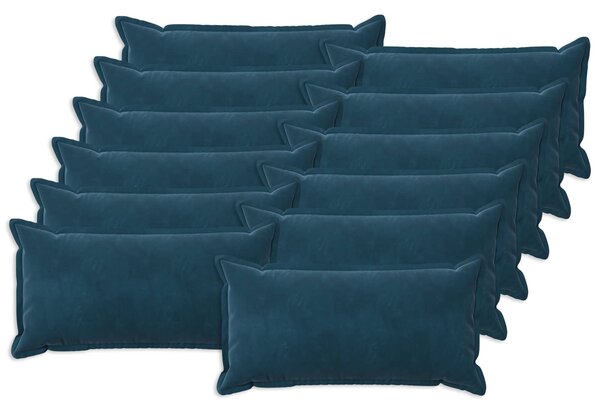 Poszewka na poduszkę 12 pcs HOUTEN niebieski 40 x 80 cm Welur