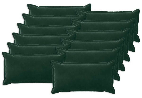Poszewka na poduszkę 12 pcs HOUTEN Ciemnozielony 40 x 80 cm