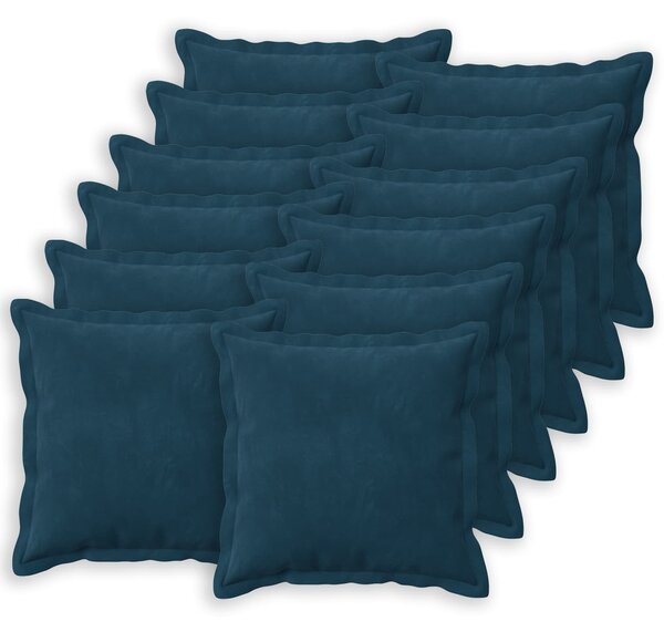 Poszewka na poduszkę 12 pcs HOUTEN niebieski 50 x 50 cm Welur