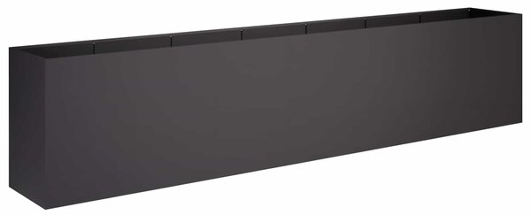 Doniczka ogrodowa Czarny 280 x 40 x 60 cm Stal zimnogięta