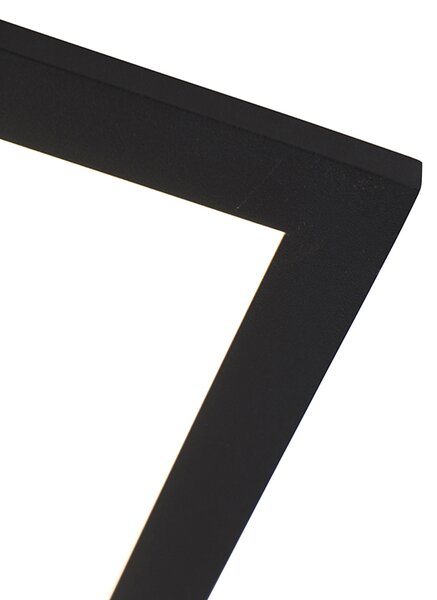 Nowoczesna lampa sufitowa czarna w komplecie z LED 40 cm - Liv