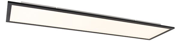 Lampa sufitowa czarna 120 cm w tym LED z pilotem - Liv Oswietlenie wewnetrzne