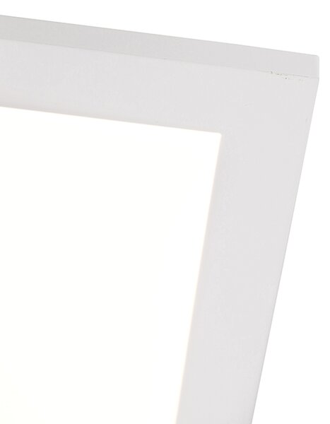 Lampa sufitowa biała 40 cm z wbudowanym LEDem o 4-stopniowej regulacji jasności - Liv