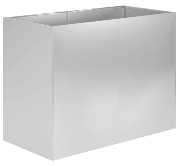 Doniczka ogrodowa srebrny 80 x 40 x 60 cm Stal ocynkowana