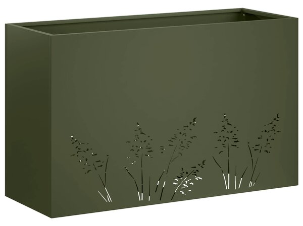 Doniczka ogrodowa Oliwkowy zielony 80 x 20 x 49 cm