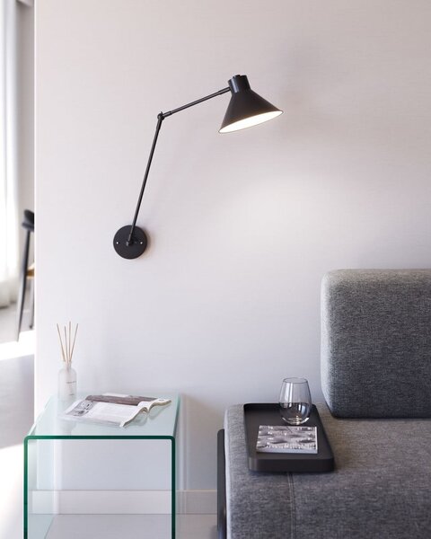 Czarny kinkiet Dione – Kave Home