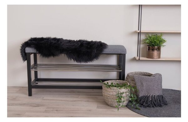 Czarna syntetyczna skóra 50x85 cm – House Nordic