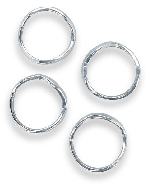 Metalowy zestaw pierścieni na serwetki 4 szt. Charm – S|P Collection