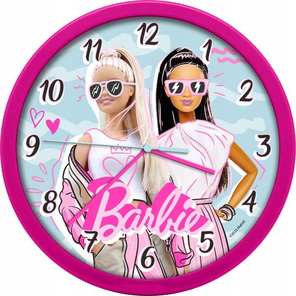 Zegar ścienny KIDS EUROSWAN BB00014 Barbie 25 cm