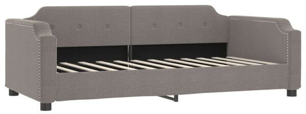 Sofa z funkcją spania, kolor taupe, 90x200 cm, obita tkaniną