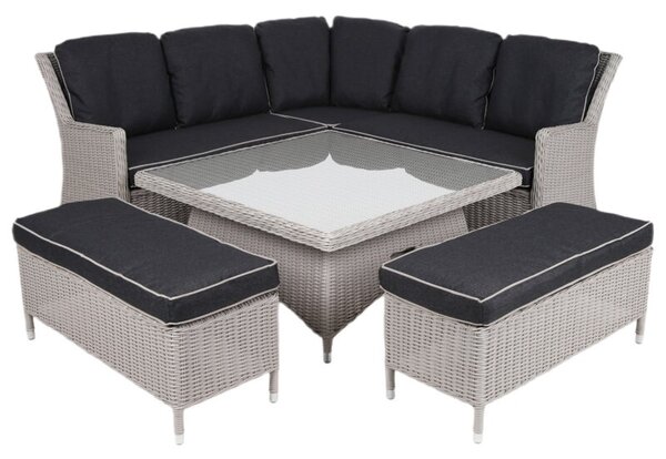 Zestaw mebli ogrodowych HOME & GARDEN Termoli 905827 Szary